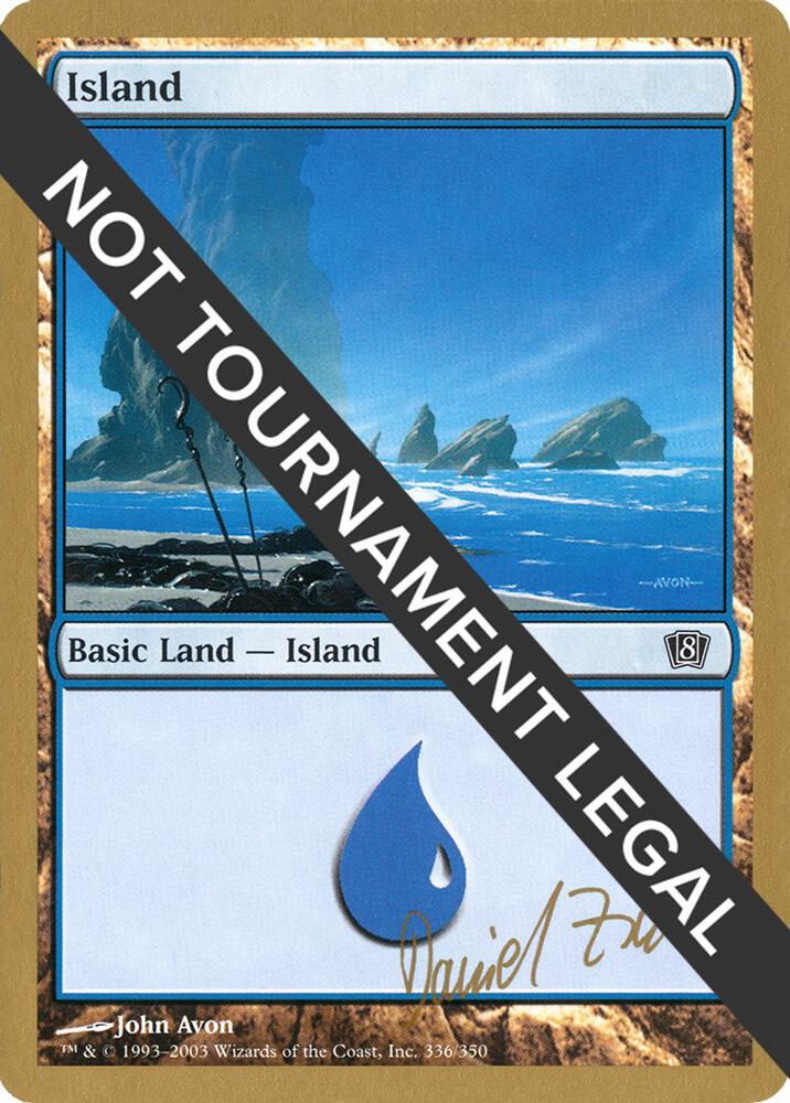 Island 336 2003 Daniel Zink 8ED dz336/142 (World Championship Decks)  | Good Games Modbury