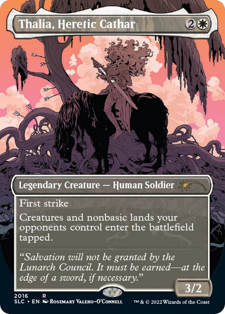Thalia, Heretic Cathar 2016 (Secret Lair Countdown Kit)  - Borderless Foil | Good Games Modbury