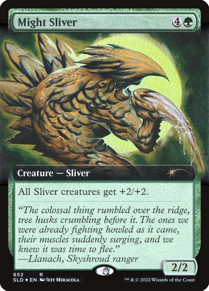 Might Sliver (Extended Art) [Secret Lair Drop Promos] | Good Games Modbury