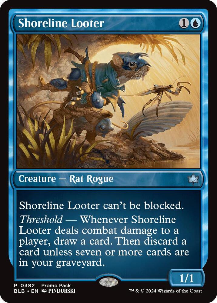 Shoreline Looter 382 (Promo Pack: Bloomburrow)  - Foil | Good Games Modbury