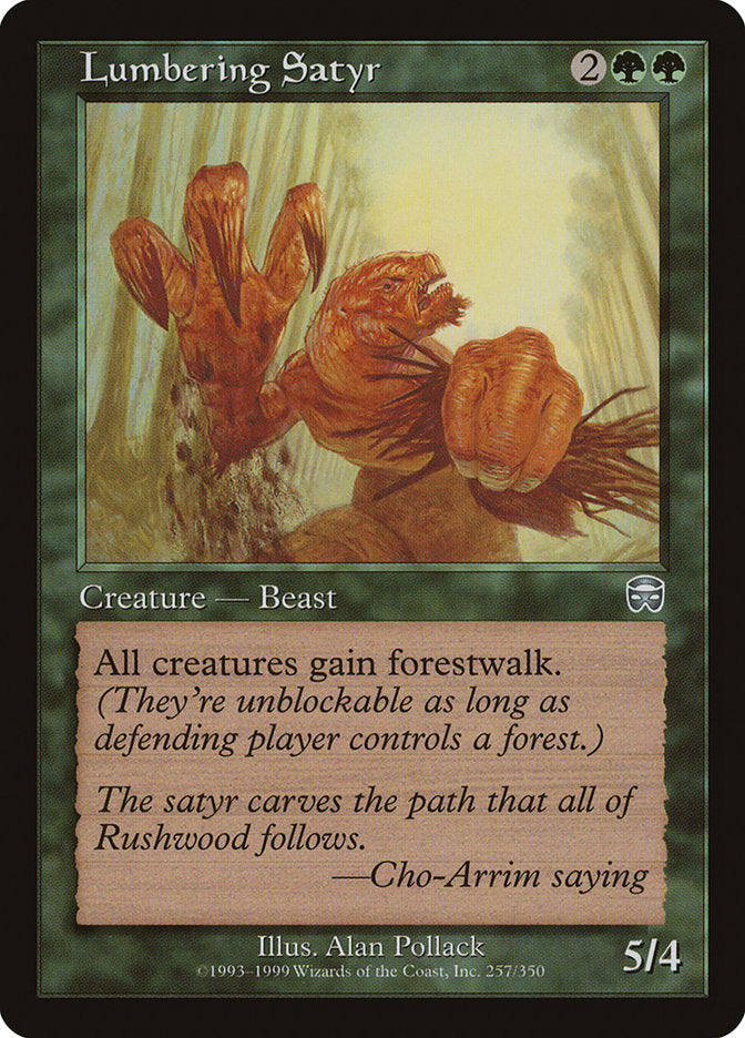 Lumbering Satyr [Mercadian Masques] | Good Games Modbury