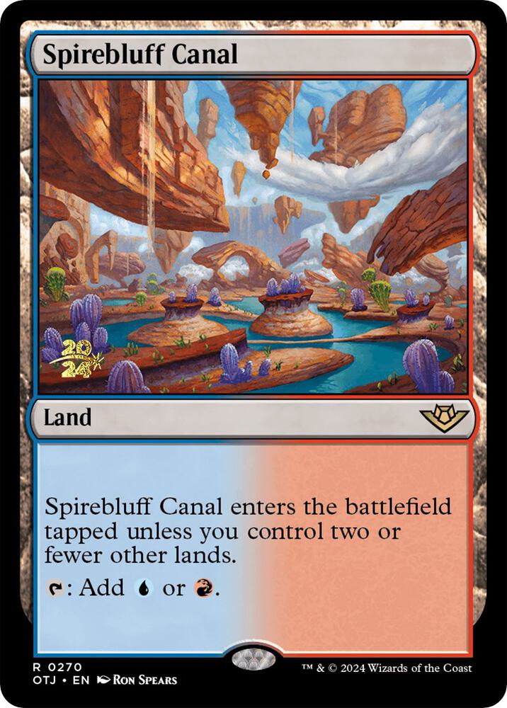 Spirebluff Canal OTJ 270s/160 (Prerelease Cards)  - Foil | Good Games Modbury