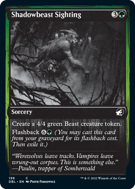 Shadowbeast Sighting [Innistrad: Double Feature] | Good Games Modbury