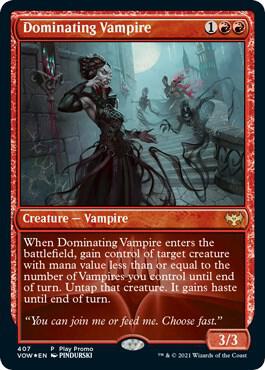 Dominating Vampire 407 (Play Promos)  - Foil | Good Games Modbury
