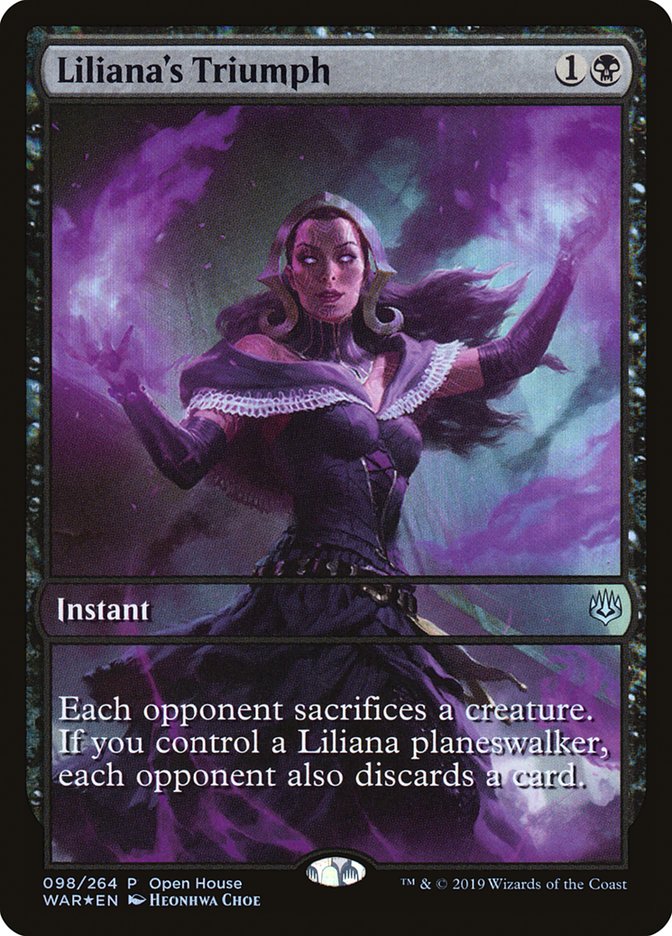 Liliana's Triumph (Open House) [War of the Spark Promos] | Good Games Modbury