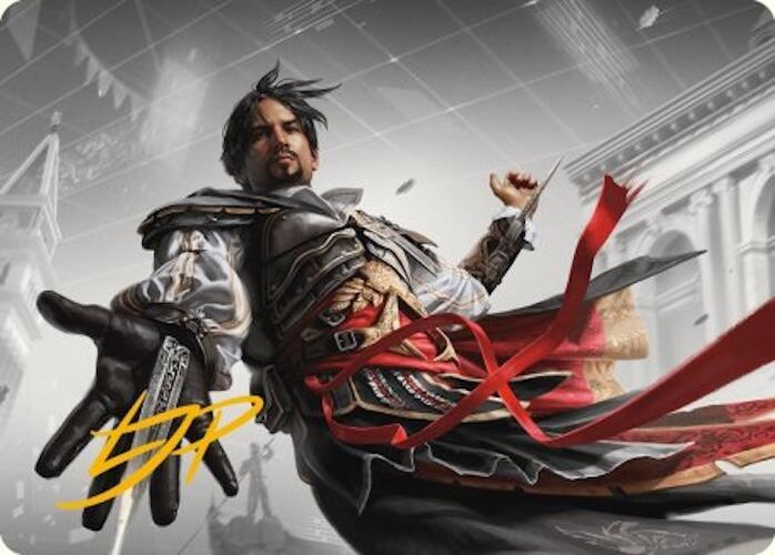 Ezio Auditore da Firenze Art Card Gold Stamped Signature 13 (Art Series: Universes Beyond: Assassin's Creed)  | Good Games Modbury