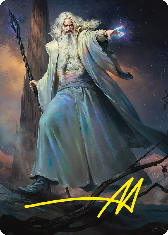 Saruman of Many Colors Art Card (Gold-Stamped Signature) [The Lord of the Rings: Tales of Middle-earth Art Series] | Good Games Modbury