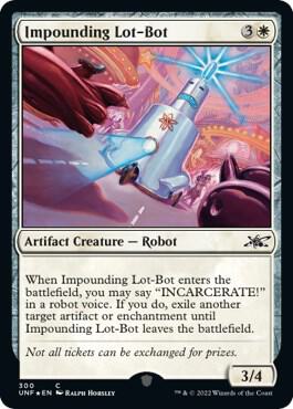 Impounding Lot Bot Galaxy Foil 300/244 (Unfinity)  - Foil | Good Games Modbury