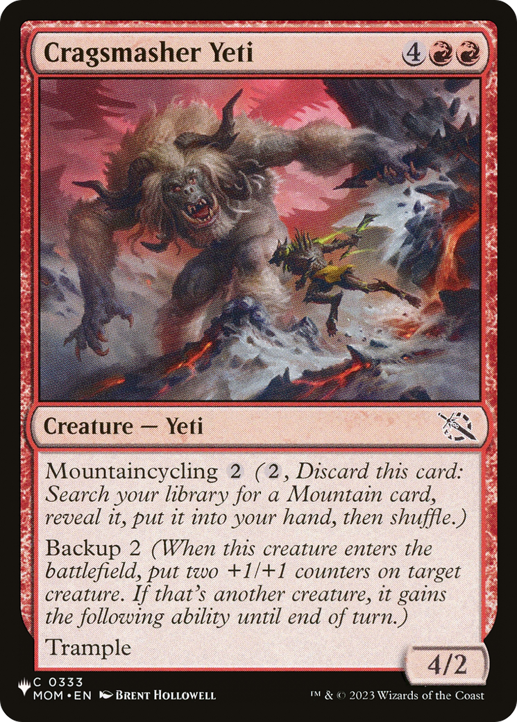 Cragsmasher Yeti [The List Reprints] | Good Games Modbury