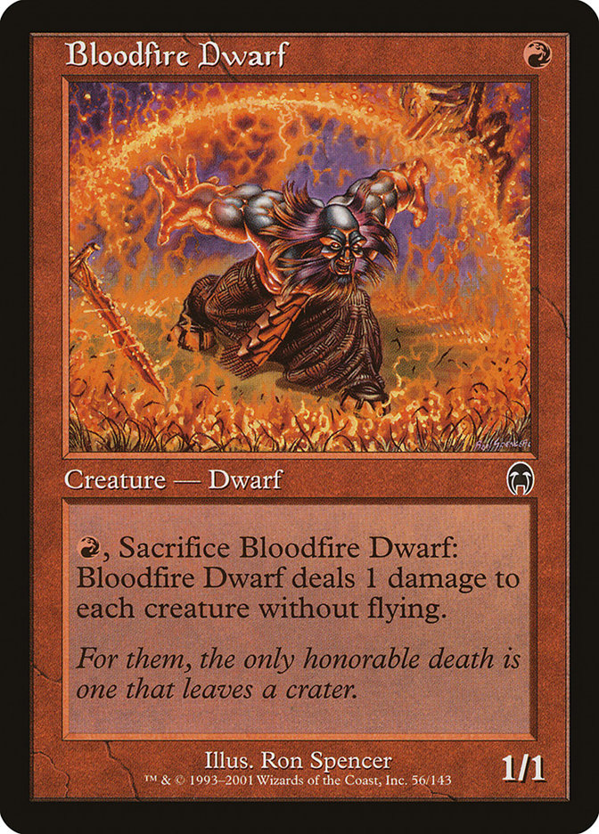 Bloodfire Dwarf 56/143 (Apocalypse)  - Foil | Good Games Modbury