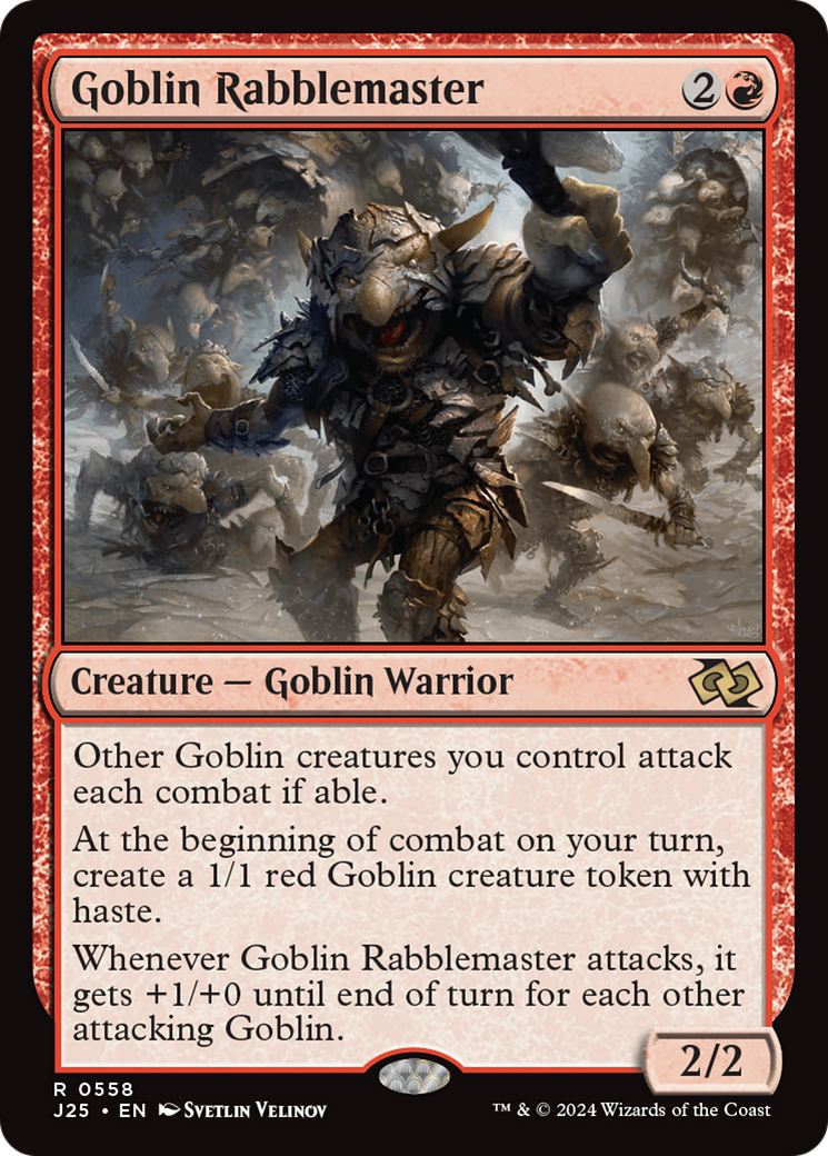 Goblin Rabblemaster [Foundations Jumpstart] | Good Games Modbury