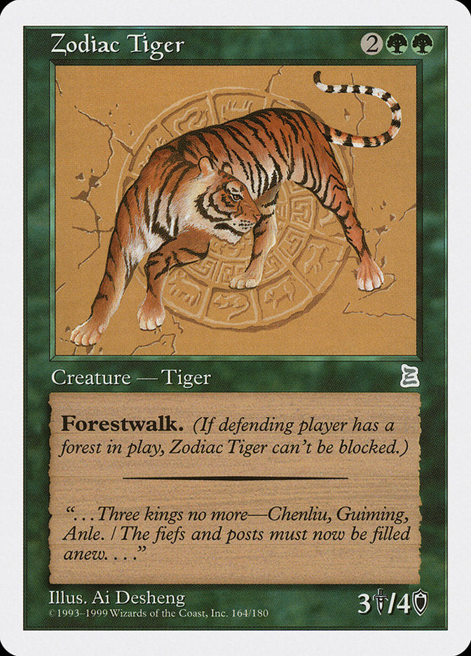 Zodiac Tiger 164/180 (Portal Three Kingdoms)  | Good Games Modbury