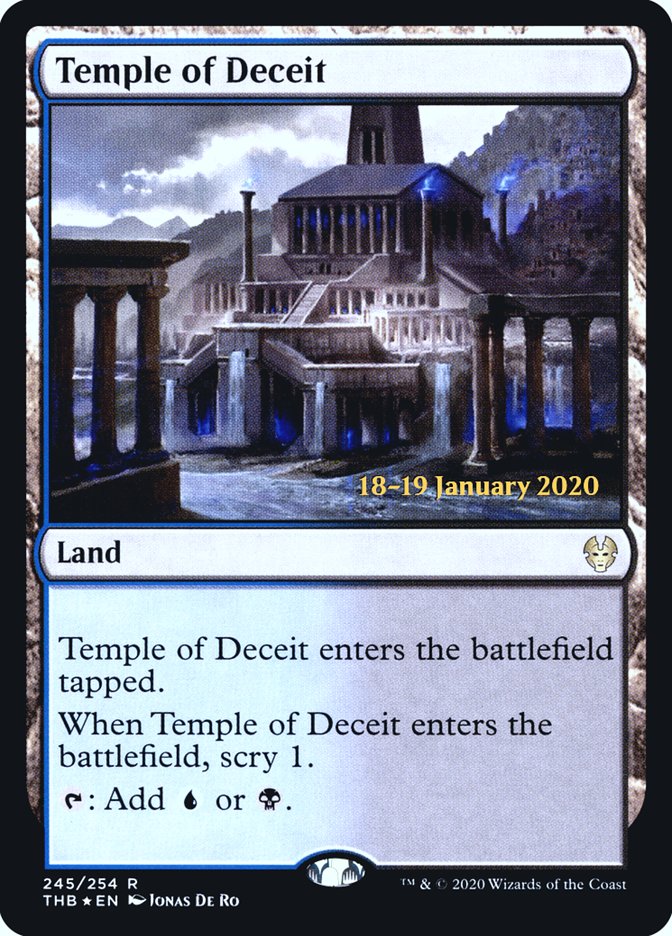 Temple of Deceit [Theros Beyond Death Prerelease Promos] | Good Games Modbury