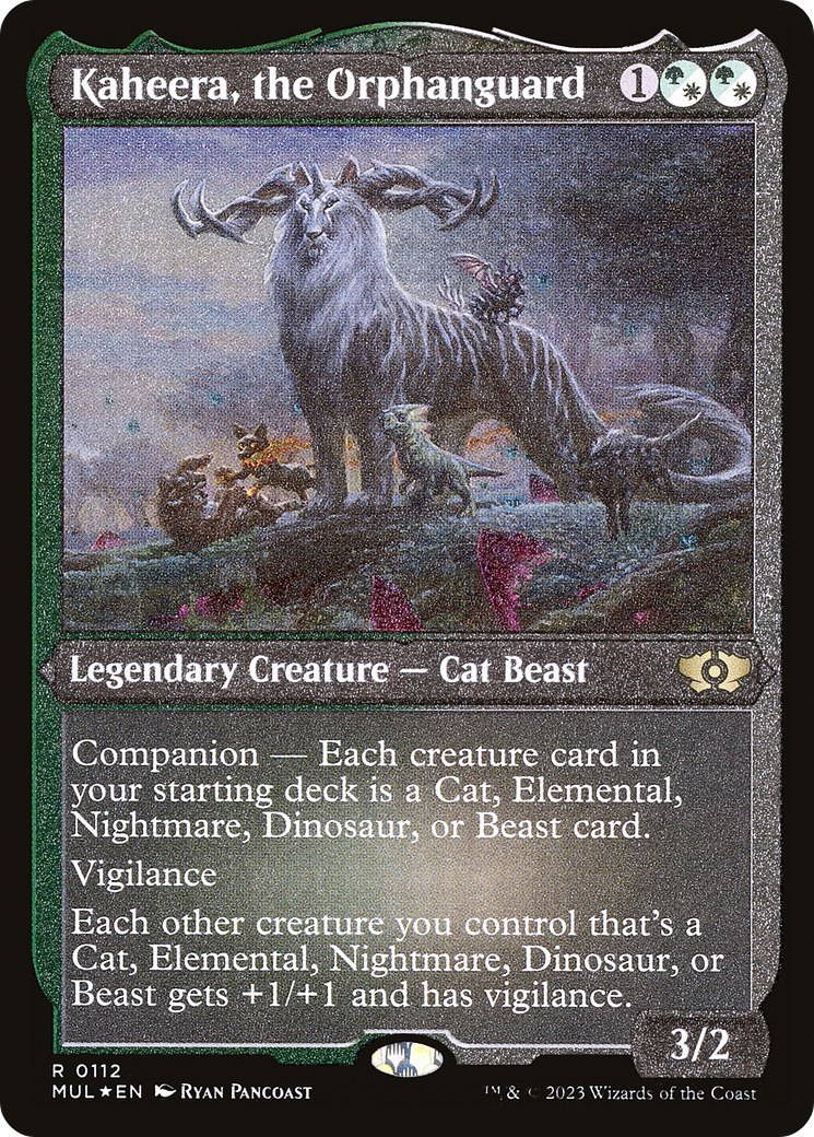 Kaheera, the Orphanguard (Foil Etched) [Multiverse Legends] | Good Games Modbury