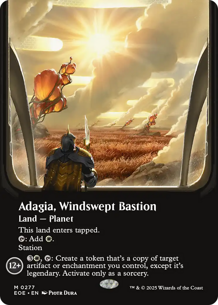 Adagia, Windswept Bastion (Borderless) [Edge of Eternities] | Good Games Modbury