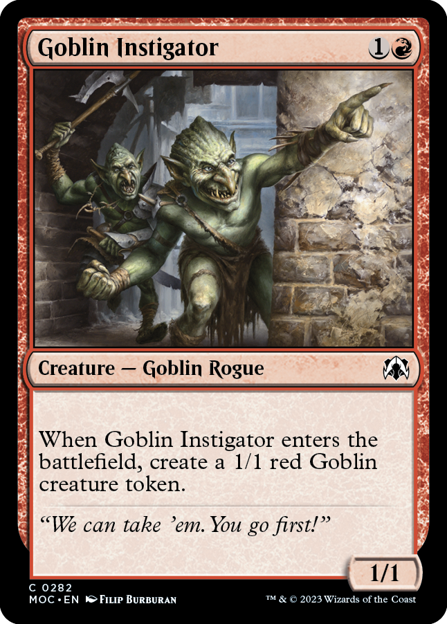 Goblin Instigator [March of the Machine Commander] | Good Games Modbury