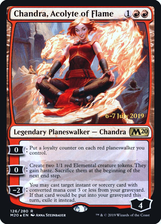 Chandra, Acolyte of Flame [Core Set 2020 Prerelease Promos] | Good Games Modbury