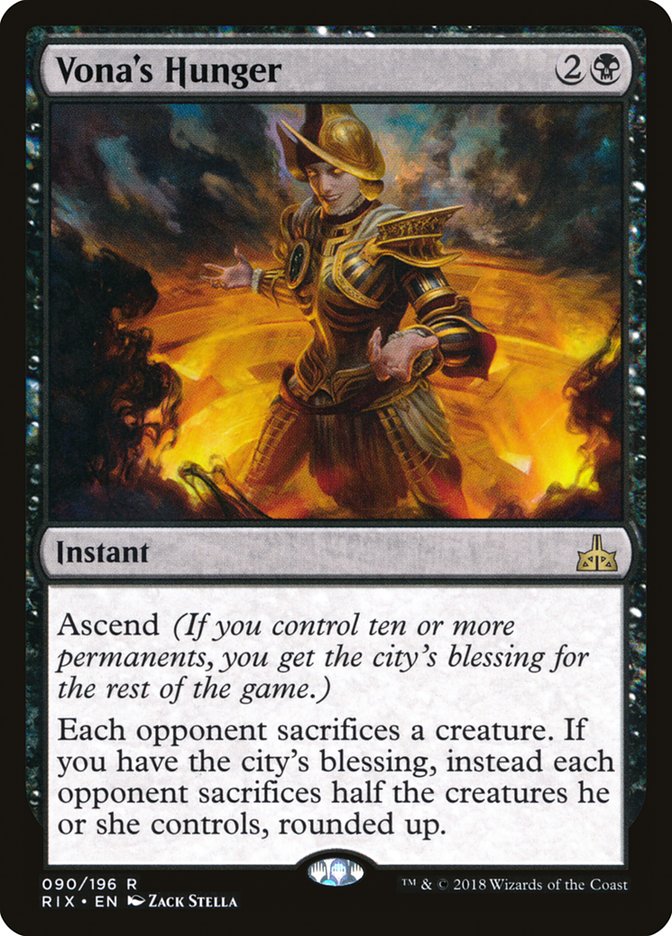 Vona's Hunger 90/196 (Rivals of Ixalan)  | Good Games Modbury