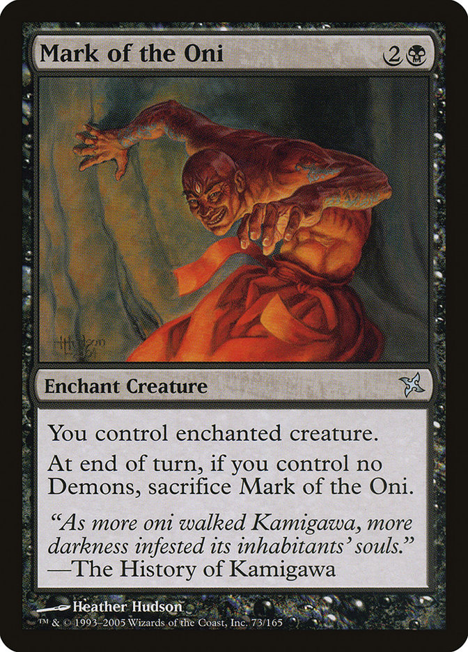 Mark of the Oni 73/165 (Betrayers of Kamigawa)  | Good Games Modbury