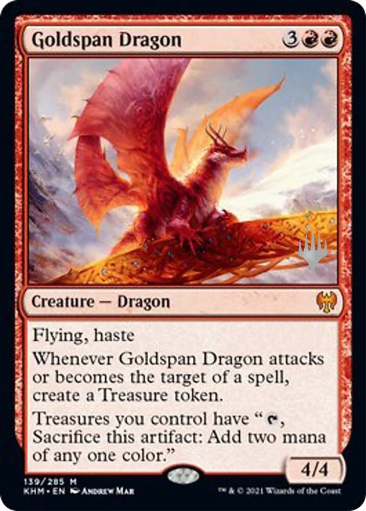 Goldspan Dragon 139 (Promo Pack: Kaldheim)  - Foil | Good Games Modbury