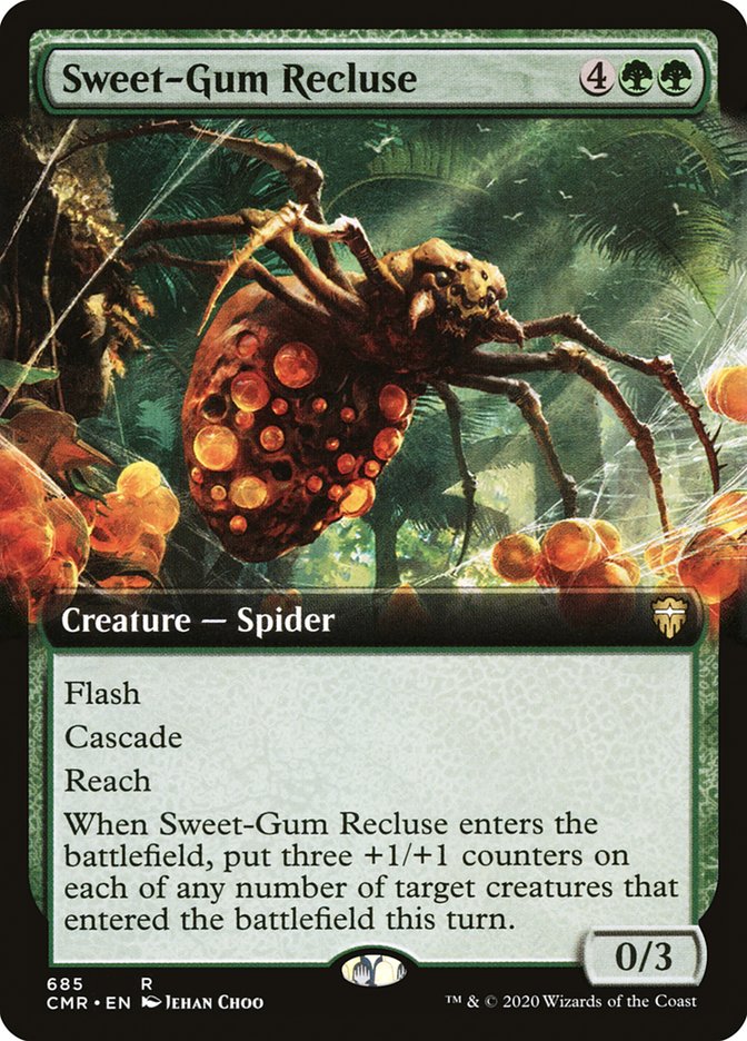 Sweet-Gum Recluse (Extended Art) [Commander Legends] | Good Games Modbury