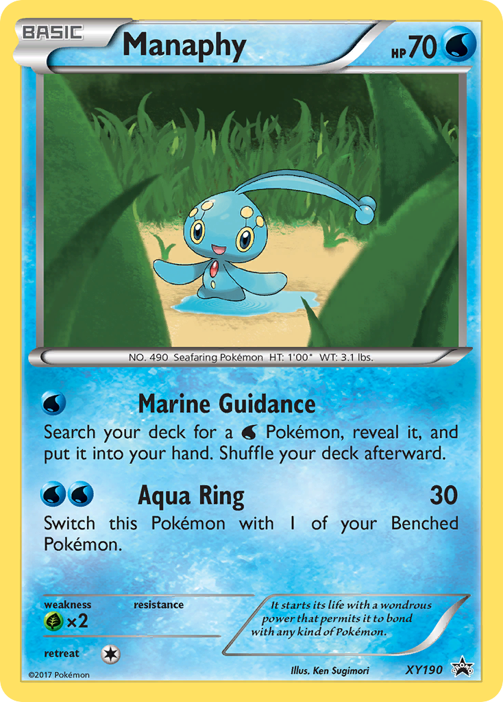 Manaphy (XY190) [XY: Black Star Promos] | Good Games Modbury