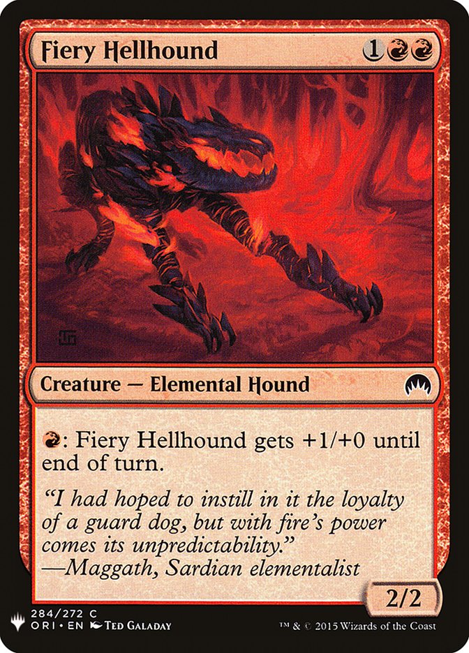 Fiery Hellhound [Mystery Booster] | Good Games Modbury
