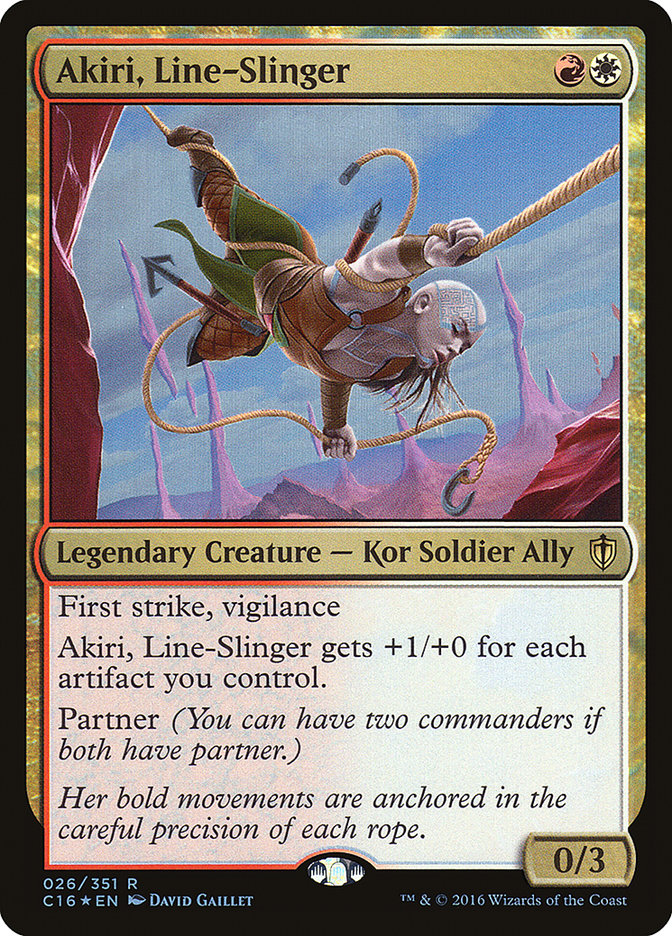 Akiri, Line-Slinger 26/351 (Commander 2016)  - Foil | Good Games Modbury