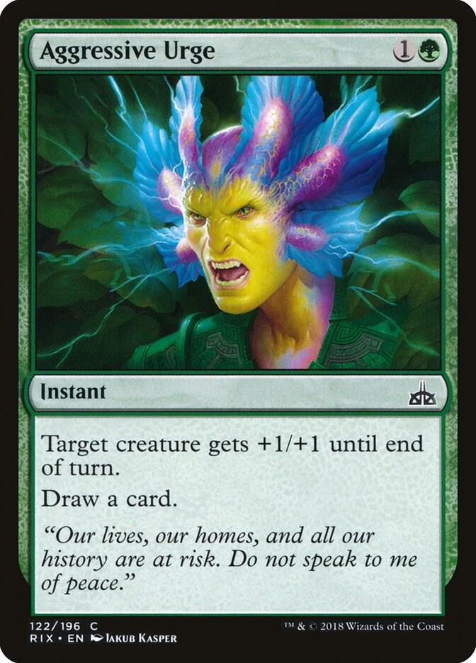 Aggressive Urge 122/196 (Rivals of Ixalan)  - Foil | Good Games Modbury