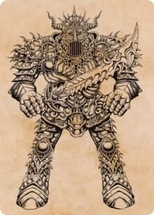 Iron Golem Showcase Art Card 80 (Art Series: Adventures in the Forgotten Realms)  | Good Games Modbury