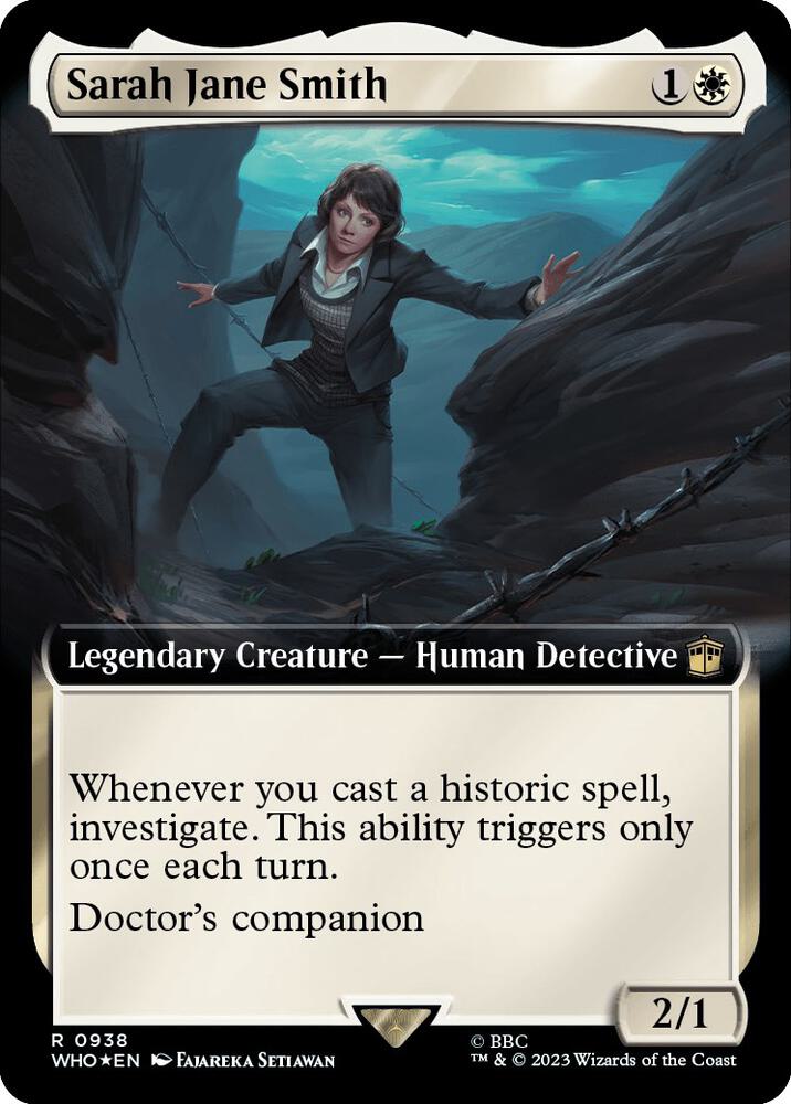 Sarah Jane Smith 938/331 (Universes Beyond: Doctor Who)  - Extended Art Surge Foil | Good Games Modbury