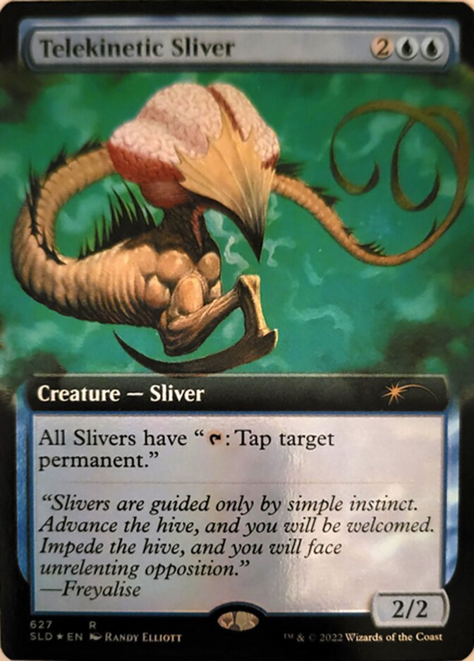 Telekinetic Sliver (Extended Art) [Secret Lair Drop Promos] | Good Games Modbury