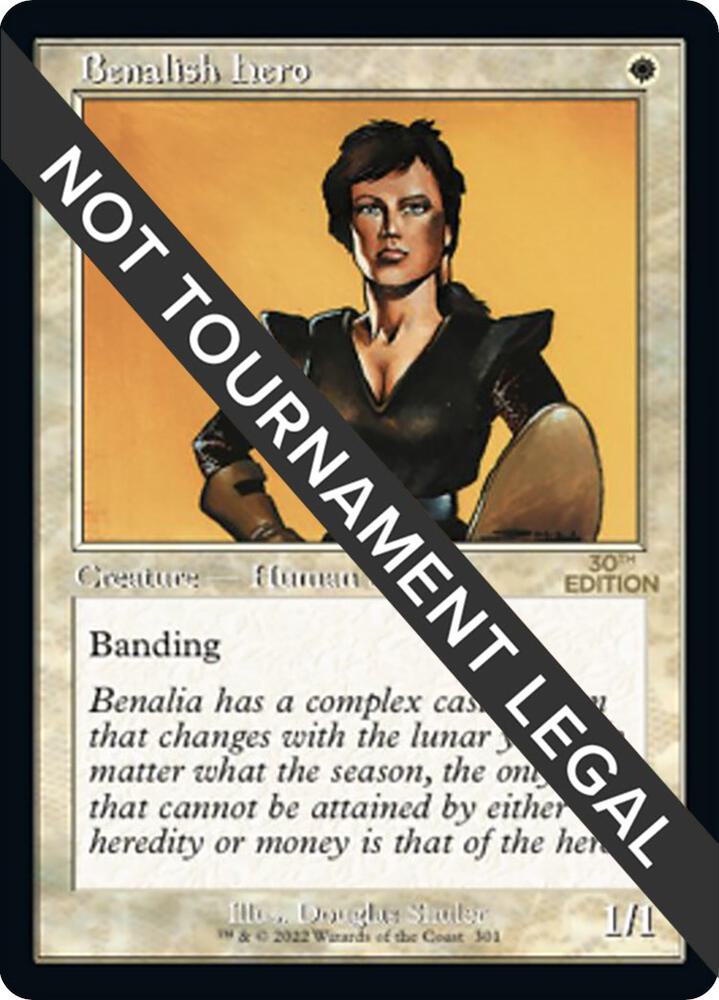Benalish Hero Retro Frame 301/594 (30th Anniversary Edition)  | Good Games Modbury
