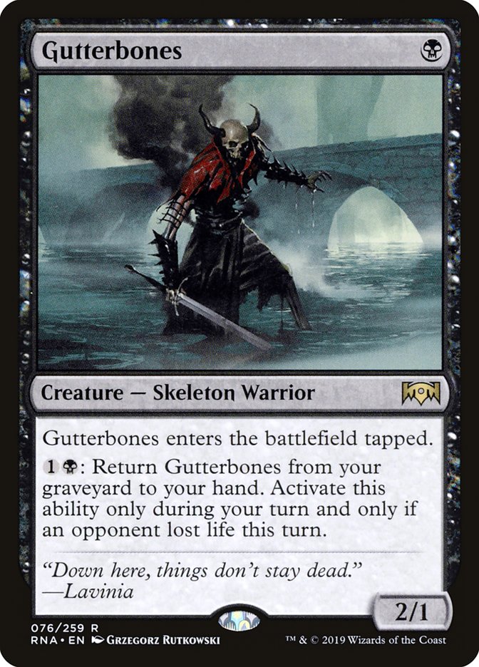 Gutterbones 76/259 (Ravnica Allegiance)  | Good Games Modbury
