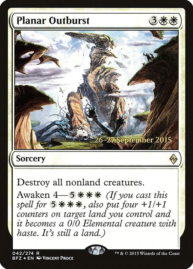 Planar Outburst 42s/90 (Prerelease Cards)  - Foil | Good Games Modbury