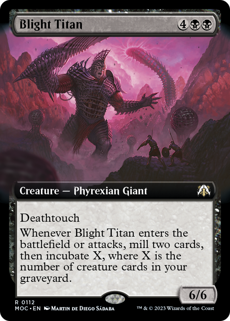 Blight Titan (Extended Art) [March of the Machine Commander] | Good Games Modbury