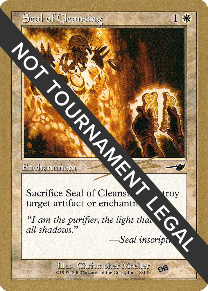 Seal of Cleansing 2000 Nicolas Labarre NMS SB nl18sb/117 (World Championship Decks)  | Good Games Modbury