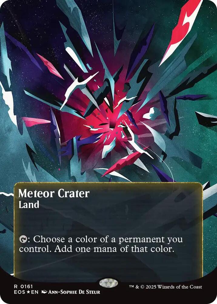 Meteor Crater  161/45 (Edge of Eternities: Stellar Sights)  - Borderless Galaxy Foil | Good Games Modbury