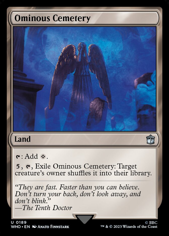 Ominous Cemetery 189/331 (Universes Beyond: Doctor Who)  - Foil | Good Games Modbury