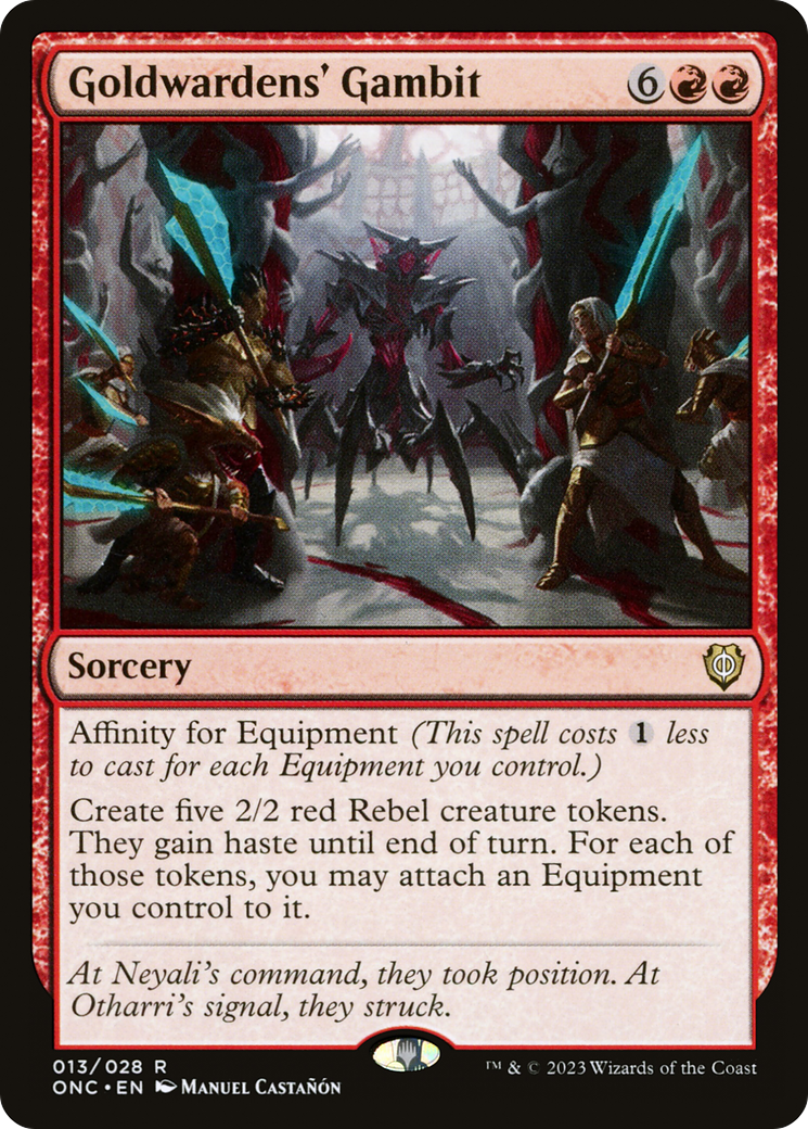 Goldwardens' Gambit [Phyrexia: All Will Be One Commander] | Good Games Modbury