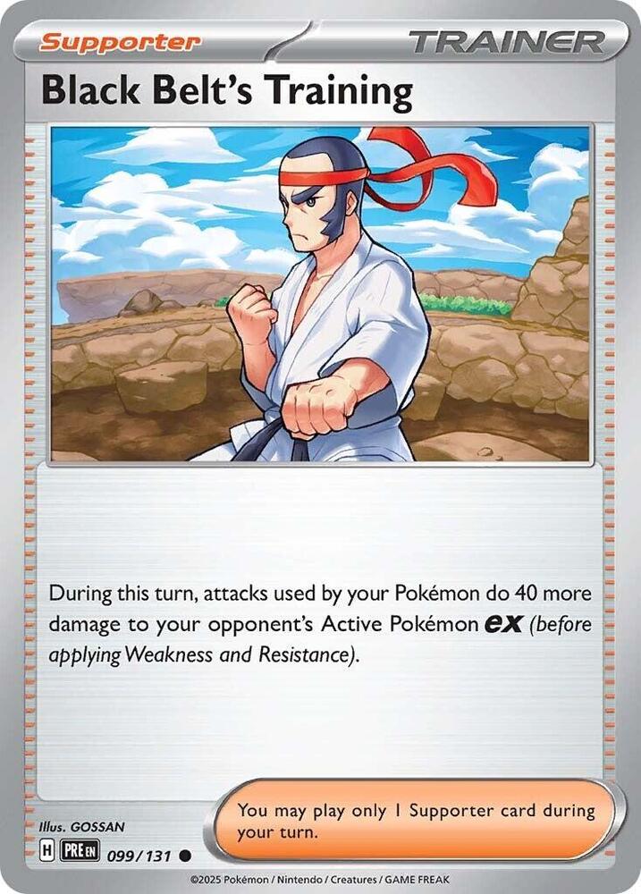 Black Belt's Training (099/131) [Scarlet & Violet: Prismatic Evolutions] | Good Games Modbury