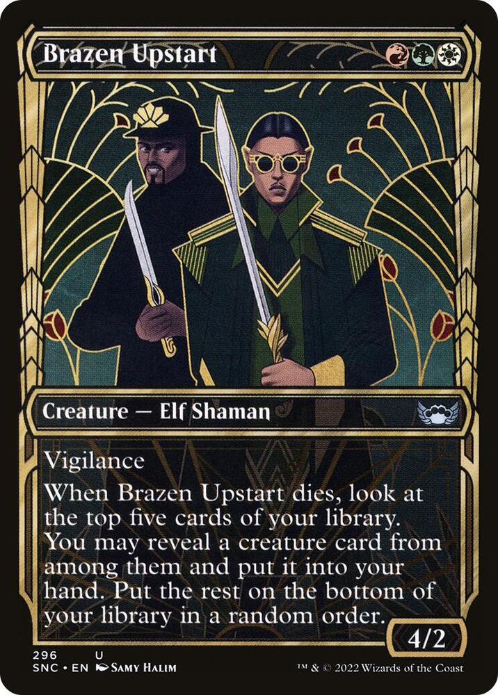 Brazen Upstart Showcase 296/281 (Streets of New Capenna)  - Foil | Good Games Modbury