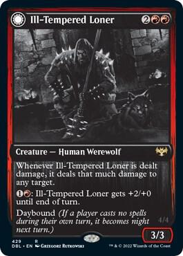 Ill Tempered Loner 429/534 (Innistrad: Double Feature)  - Foil | Good Games Modbury