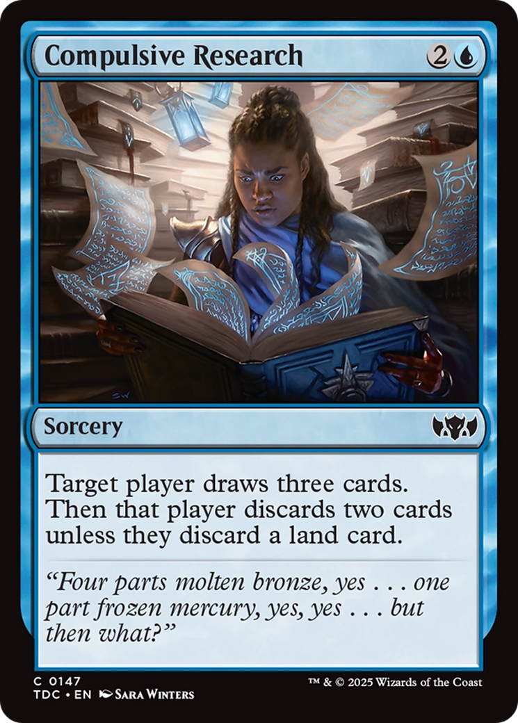 Compulsive Research [Tarkir: Dragonstorm Commander] | Good Games Modbury