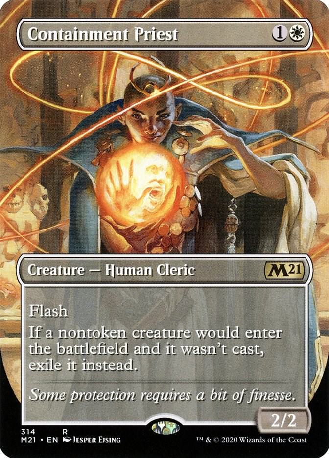Containment Priest 314 (Core Set 2021)  - Borderless | Good Games Modbury