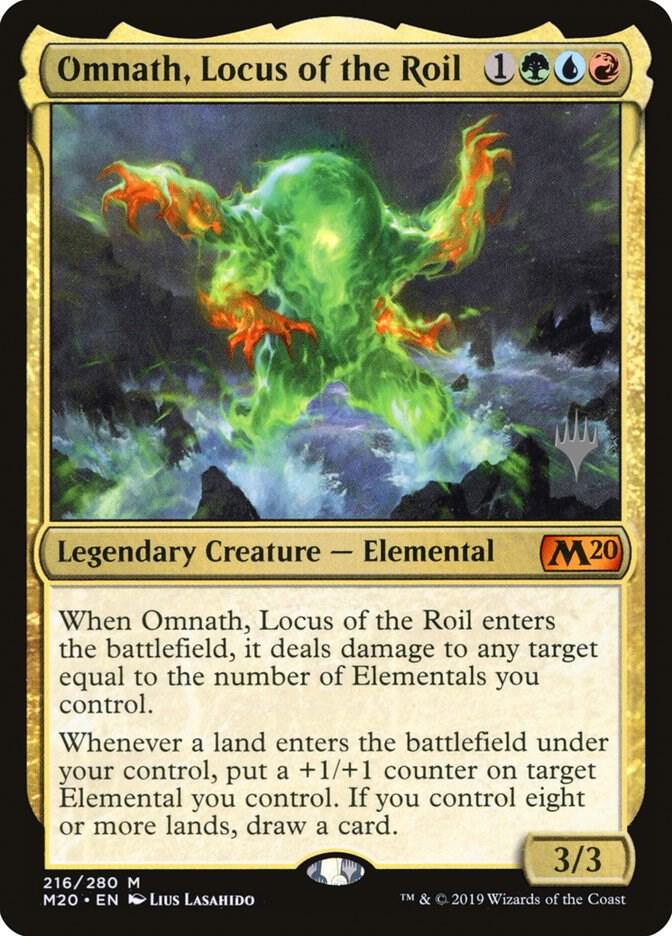 Omnath Locus of the Roil 216p/144 (Promo Pack: Core Set 2020)  | Good Games Modbury