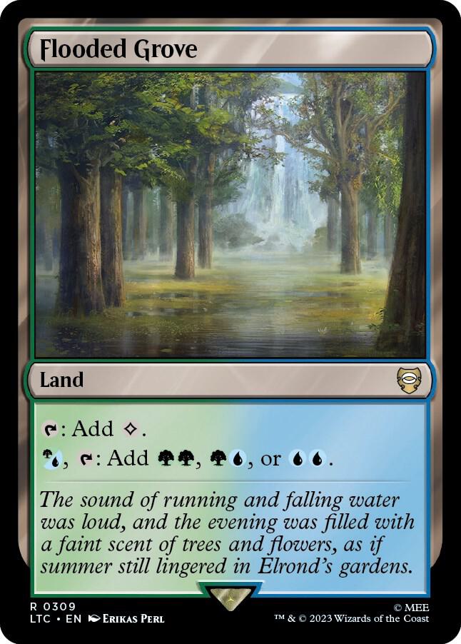 Flooded Grove 309 (Commander: The Lord of the Rings: Tales of Middle-earth)  | Good Games Modbury
