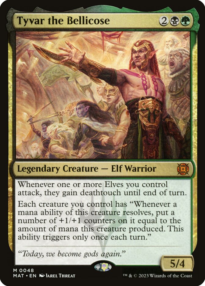 Tyvar the Bellicose 48 (March of the Machine: The Aftermath)  - Foil | Good Games Modbury