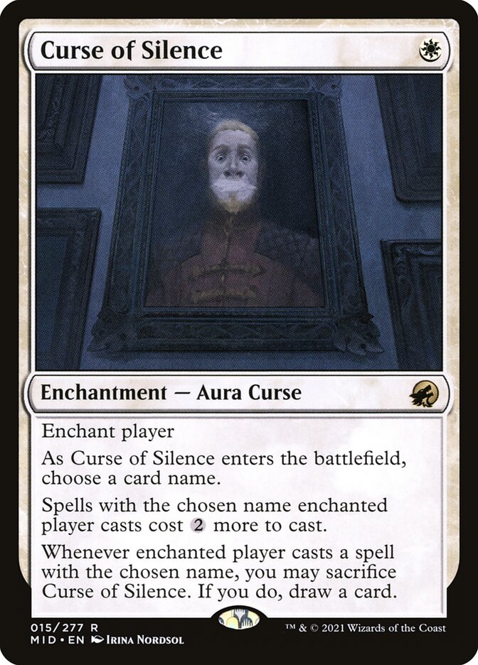 Curse of Silence 15/277 (Innistrad: Midnight Hunt)  - Foil | Good Games Modbury