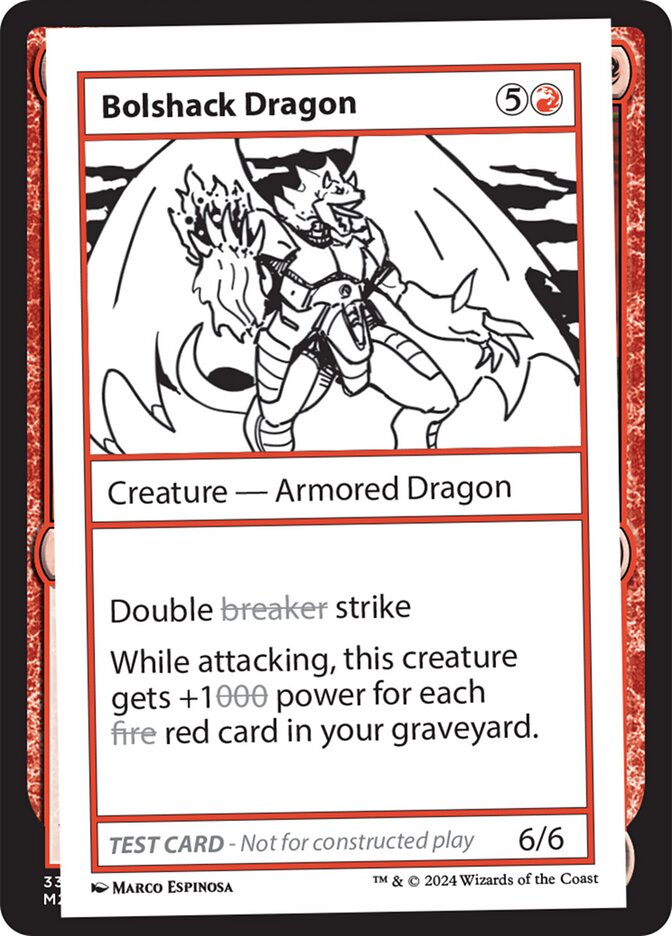 Bolshack Dragon 558/390 (Mystery Booster 2 Playtest Cards)  | Good Games Modbury